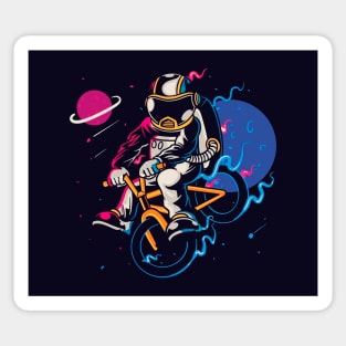 Space Bicycle Sticker